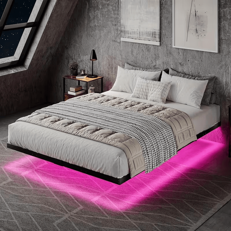 Floating LED Bed Frame, photo 1 of 7
