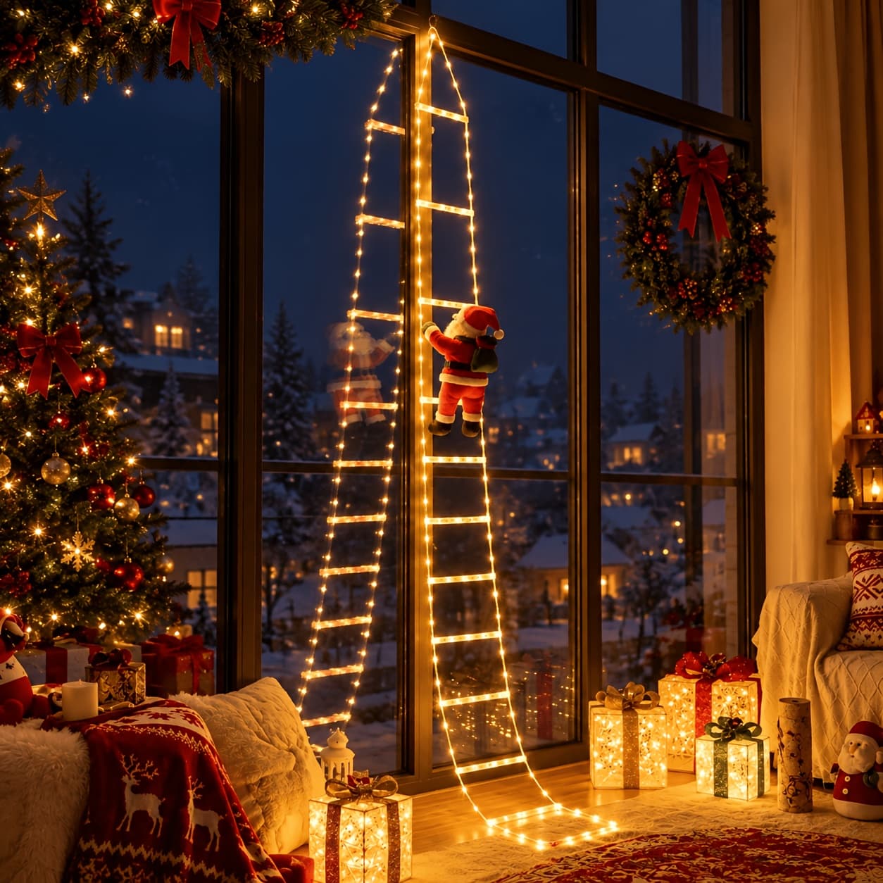 Santa Ladder Light, photo 1 of 9