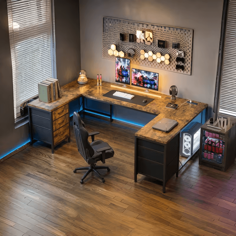 67" U-Shaped Gaming Desk, photo 1 of 5